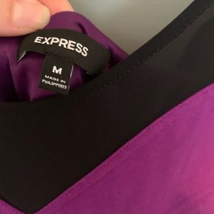 Purple body con dress